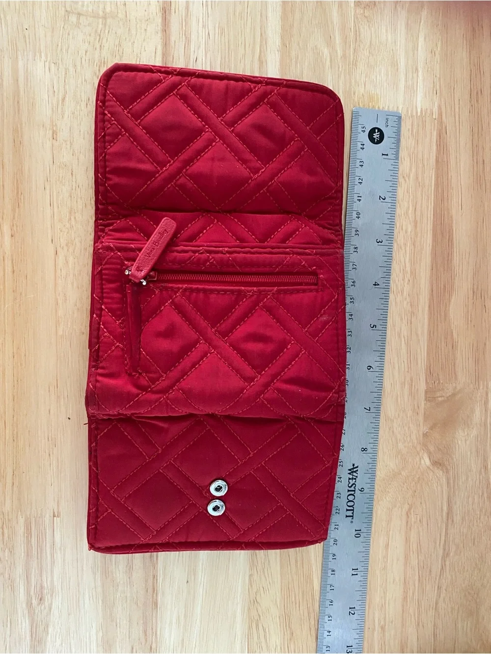 Vera Bradley Quilted Card Wallet in Red